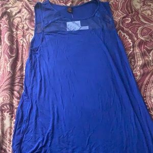 Cute blue sleeveless shirt